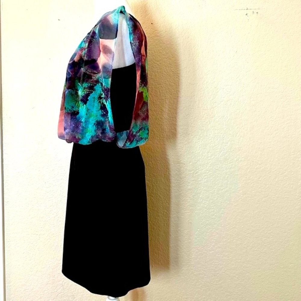 Aidan Mattox Chiffon Blouson Dress - Picture 3 of 6